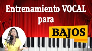 CALENTAMIENTO VOCAL para BAJOS🎵 Ejercicios de VOCALIZACION CLASES de CANTO Natalia Bliss [upl. by Sanfo]