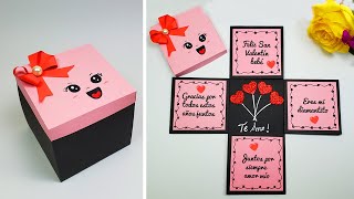 🎀Hermosa cajatarjeta hecha a mano🎀😍Mothers Day Card Día de la madre😘Valentines Day box card idea [upl. by Rhea]