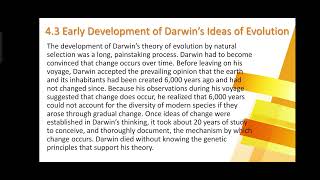 Early development of Darwins Ideas of Evolution Explained in Urdu [upl. by Archy]