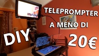 Teleprompter a meno di 20€ con un IPAD DIY  Aron ITA [upl. by Brynna]