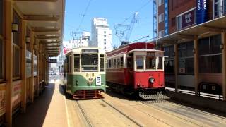 函館市電 Japan Hakodate City Tram  Street Car  Haikara 39 and 812 [upl. by Indyc986]