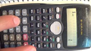 Regresión lineal ¿Cómo utilizar una calculadora científica Casio fx570MS [upl. by Karena]