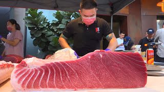 Incredible 10000 Bluefin Tuna Otoro amp Akami Filleting – Like Wagyu Beef [upl. by Eelanna381]