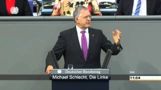 Michael Schlecht DIE LINKE Grundlegende Korrektur der Wirtschaftspolitik in Deutschland notwendig [upl. by Fachini]