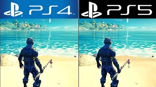 Fortnite PS4 vs PS5 Gameplay test Graphics and FPS [upl. by Finnegan]