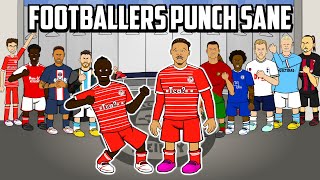 👊FOOTBALLERS PUNCH SANE👊 Feat Ronaldo Messi Haaland Frontmen 510 [upl. by Nafis]