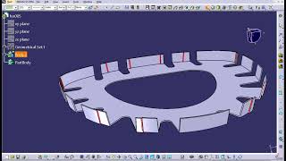 Adding joggles to frame in Part Design Catia v5 [upl. by Teddman520]