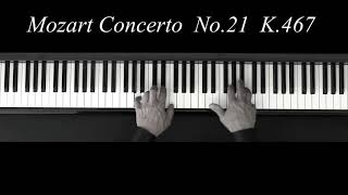 Concerto No21  Mozart K467  Andante  Piano [upl. by Cadal731]