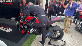 2023 Aprilia MotoGP bike  Goodwood Festival of Speed [upl. by Rhett]