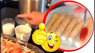 Saucisse Hot Dog Recette Facile  Faire Saucisse Poulet Maison [upl. by Meri]