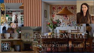 A Dining Room Makeover for friends amp family Fix My Home LIVE with Christina DiStefano [upl. by Englis]