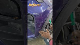 Removing scratches from Nexon Bumper [upl. by Naquin]