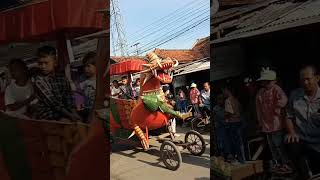 Naga raksasa karnaval budaya keliling kampung shortvideo [upl. by Halyhs173]