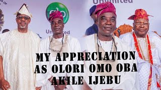 K1 D Ultimate Wasiu Ayinde Appreciation song as Olori Omo Oba Akile Ijebu Live Show [upl. by Hartzke]