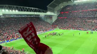 LFC Liverpool fans  Liverpool v Barcelona  YNWA and celebrations [upl. by Goldsworthy]