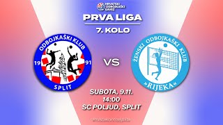 OK Split Ž  HAOK Rijeka CO 7 kolo Prva liga  seniorke 2425 [upl. by Cassi]