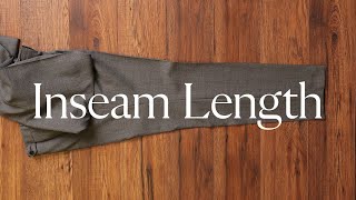 How To Measure Your Dress Pant Inseam Length [upl. by Aehcim]