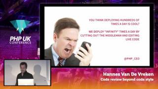 PHP UK Conference 2017  Hannes Van De Vreken  Code Review Beyond Code Style [upl. by Marmawke]