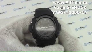 Обзор Мужские наручные часы Casio GSHOCK AWGM100B1A [upl. by Hsemar]