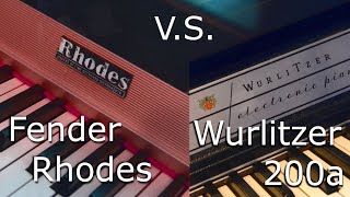 Which sounds the best Fender Rhodes Vs Wurlitzer [upl. by Aseiram]