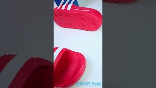 Adidas Adilette 22 Red IG9259 Adidas Slides flipflops comfort streetwear topographic shoes [upl. by Creigh]