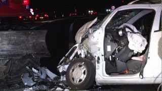 Hoogkerk  Man overleden na botsing met graafmachine op de A7 [upl. by Corie]