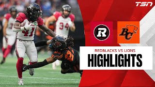 CFL WEEK 15 HIGHLIGHTS Redblacks vs Lions [upl. by Lazaruk]