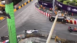 Macau GP 2018 Formula 3 CRASH Sophia Floersch [upl. by Noivart198]