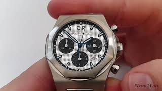 Girard Perregaux Laureato Chronograph handson with slow motion [upl. by Yarw]