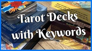 Tarot Decks with Keywords on the Cards  for both beginners and seasoned tarot readers [upl. by Kram903]