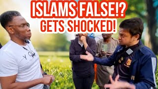 Atheist Shocked at Muslim Mansur Vs Atheist  Speakers Corner  Hyde Park [upl. by Adamsen]