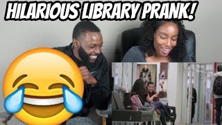 EMBARRASSING PHONE CALLS IN THE LIBRARY PRANK PT3 REACTION [upl. by Aneehsyt637]