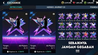 PERSIAPAN BAHAN PERTUKARAN PEMAIN BUAT DAPAT PEMAIN 116 amp 117 EVENT RETRO STARS  FIFA MOBILE 23 [upl. by Wain]