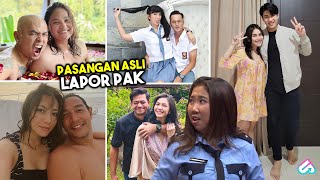 KISAH CINTA SANG PENAKLUK HATI PRAMUGARI CANTIK Inilah 8 Pasangan Asli Pemain Talk Show Lapor Pak [upl. by Mcgruter]