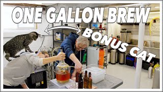 🍺 1 Gallon Of Beer  Your First HomeBrew Recipe BrewHouse Glen amp Friends Cooking [upl. by Ahsener]