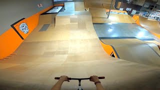 RIDING UNREAL NEW INDOOR SKATEPARK [upl. by Cullie]