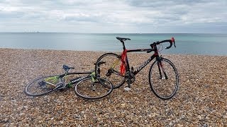 Climbing Ditchling Beacon during the official 2014 London to Brighton Cycle ride [upl. by Ennylhsa860]