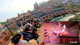 Frozen Coaster Ride  Wandering Oakens  Shortest Disney Coaster Ever  Hong Kong Disneyland [upl. by Tut]