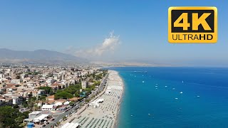 Siderno Beach in Calabria Italy Drone Footage in 4K  2020 Drone Tours [upl. by Louanna]