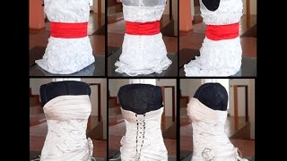 DIY Maniquí para costura con tus medidas Reciclaje  Tutorial Sewing Mannequin [upl. by Anirbac]