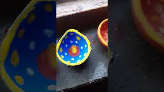 Diwali 🪔🎇 special Diya colouring made by Mrinalini 😍😋😍diwalispecialshorts [upl. by Yeaton104]