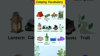 Essential Camping Vocabulary You Need to Know shortsshortsfeedenglish [upl. by Obau448]