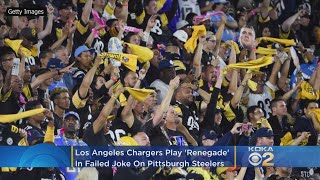 Los Angeles Chargers Play ‘Renegade’ In Failed Joke On Pittsburgh Steelers [upl. by Rao167]