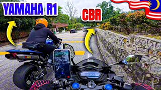 MALAYSIA KI HIGHWAY PAY YAMAHA R1 MILL GAYA  PAKISTANI MOTOVLOGER IN MALAYSIA  ZS MOTOVLOGS [upl. by Towne925]