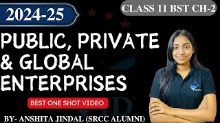 CLASS 11 BST CH3 ONE SHOT II PUBLIC PRIVATE amp GLOBAL ENTERPRISES [upl. by Elton505]