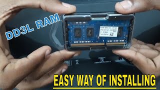 TECH  HOW TO INSTALL RAM IN A LAPTOP  DDR3L  HP  DIY  UPGRADING YOUR LAPTOP [upl. by Keyek417]