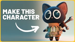 3D Cat  Blender Character Modeling for Beginners  RealTime Tutorial [upl. by Grussing136]