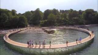 Den Uendelige Bro The Infinite Bridge Sculpture By The Sea Aarhus Denmark  Watch In 1080p [upl. by Gairc]