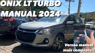 Chevrolet Onix LT Turbo Manual 2024  A versão MANUAL mais completa do Onix para 2024 4K [upl. by Dett]