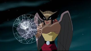 Hawkgirl DCAU Powers and Fight Scenes  Justice League Season 2 [upl. by Englebert]